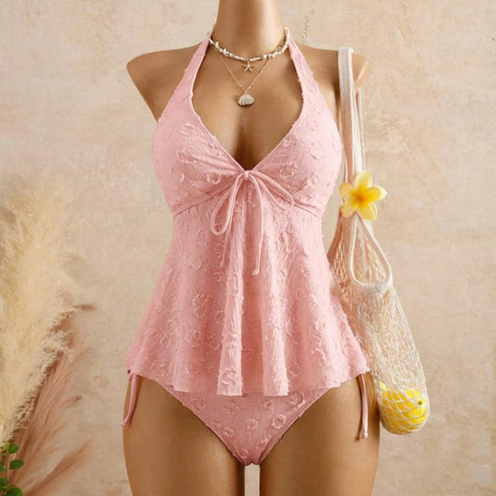 Best-Selling Ruffled Halter Swimsuit