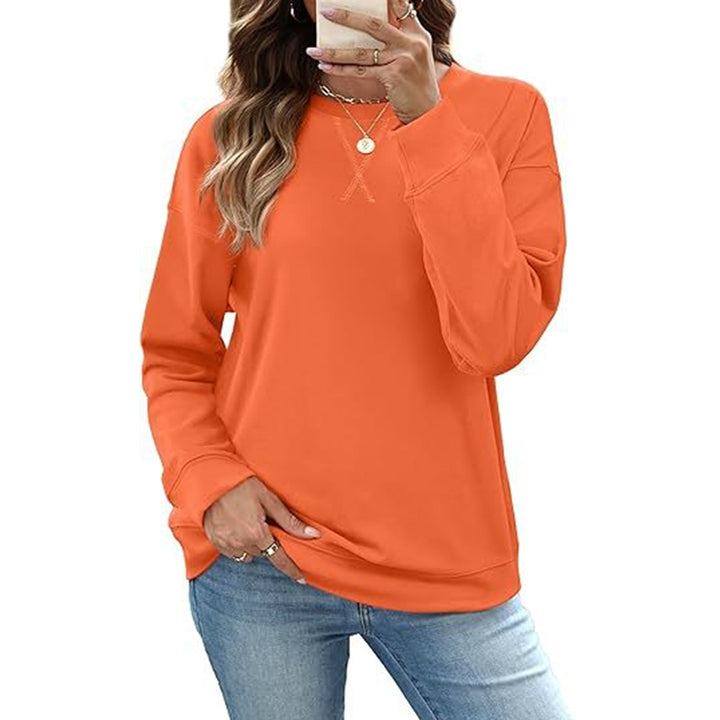 Loose-fit long-sleeve crew-neck sweatshirt