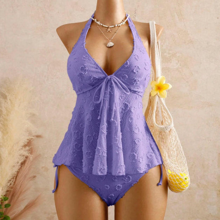 Best-Selling Ruffled Halter Swimsuit
