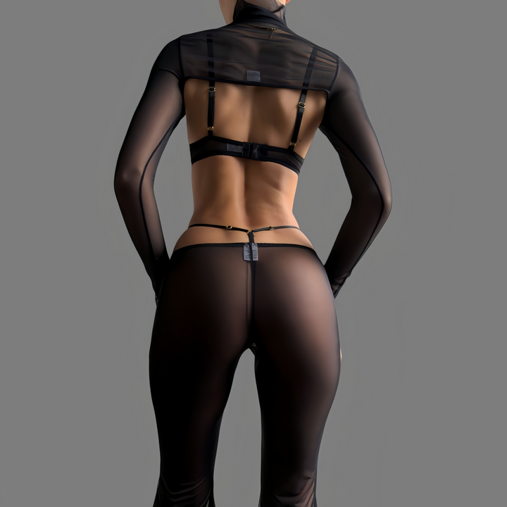 Bestselling crop top lingerie set (4 pieces)