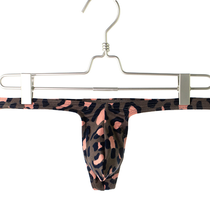 Best-selling men’s leopard-print thong (thin-strap style)