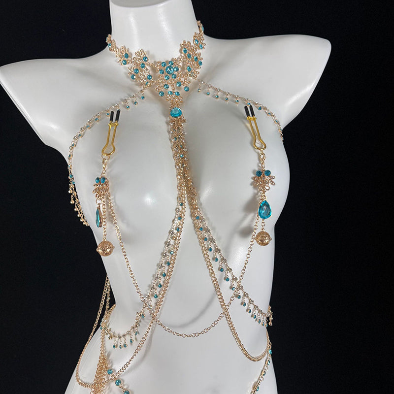 Sexy Sapphire Body Chain