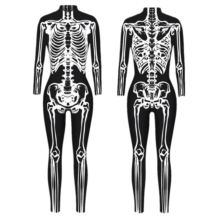 New Halloween skull colorful 3D digital printing leggings