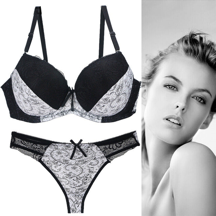 Sexy plus size bra set