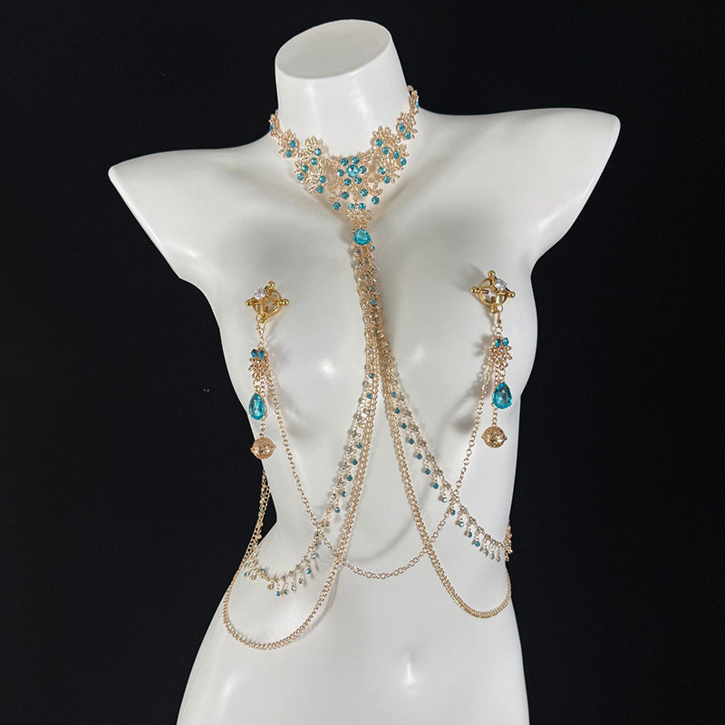 Sexy Sapphire Body Chain