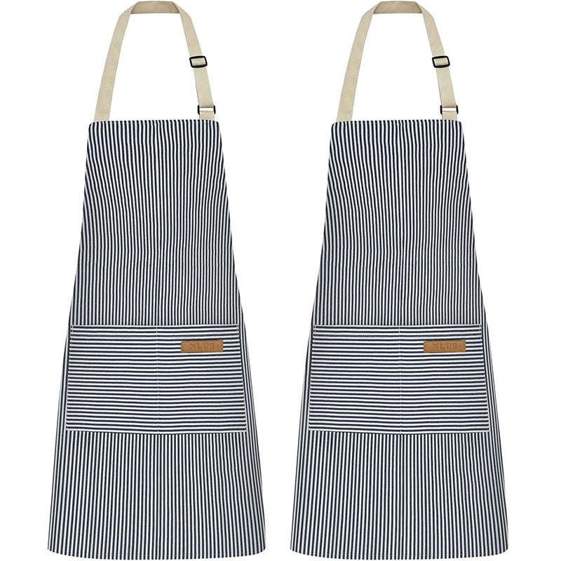 Striped backless mystery apron