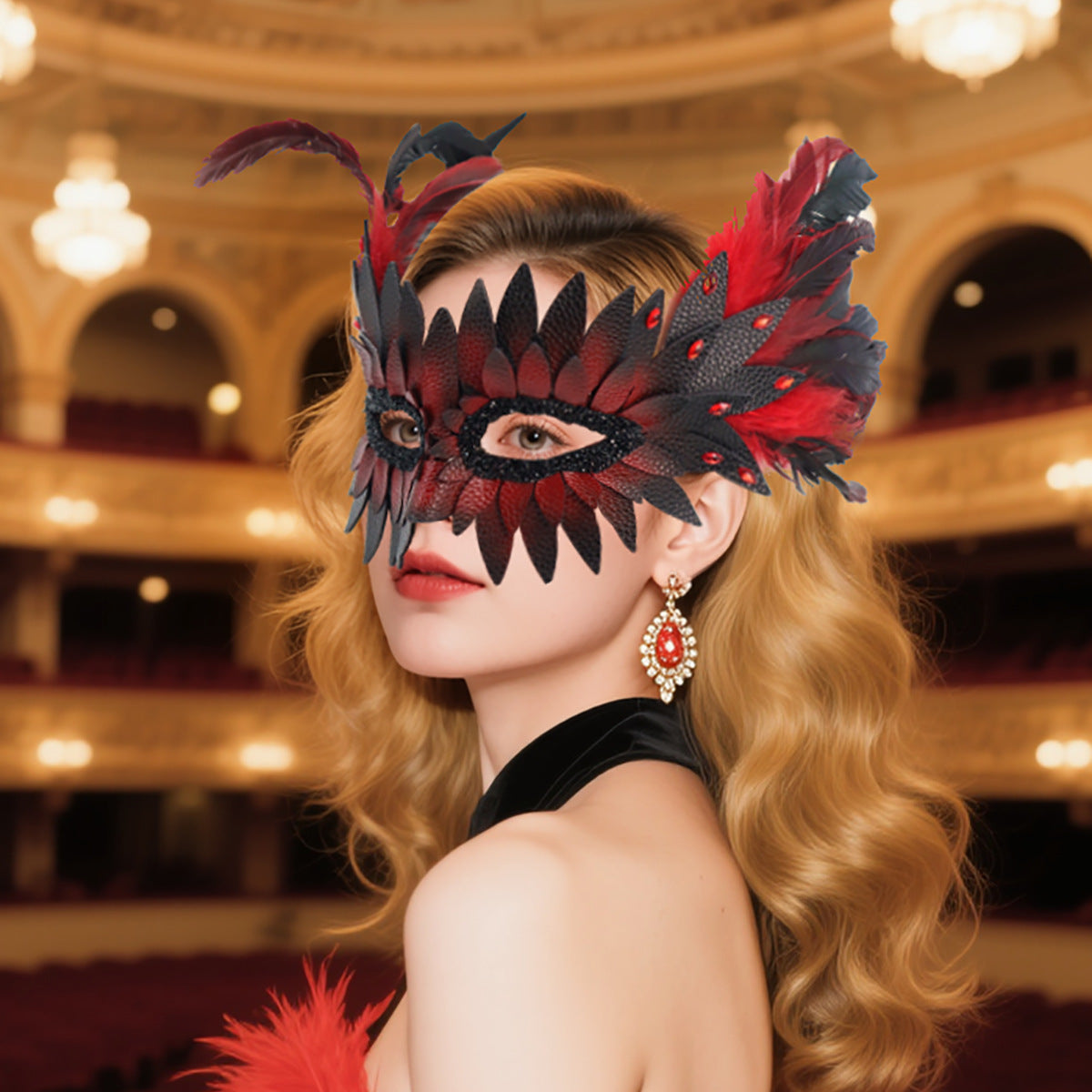 Hot-selling high-end feather masks