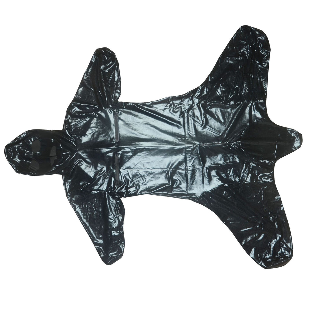 New tight-fitting bodysuit, black patent leather, sexy style.