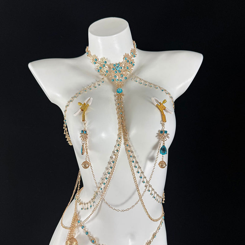 Sexy Sapphire Body Chain