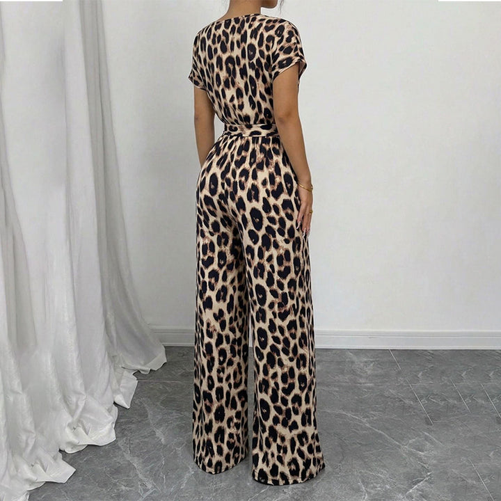 Women’s Asymmetric-Neck Off-Shoulder Cinched-Waist Jumpsuit