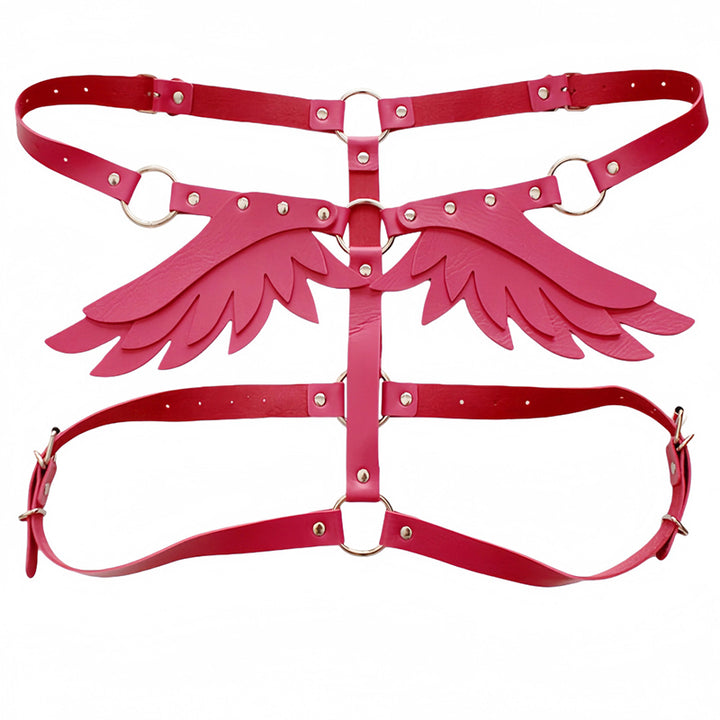 Eco-friendly PU leather Angel Wings harness
