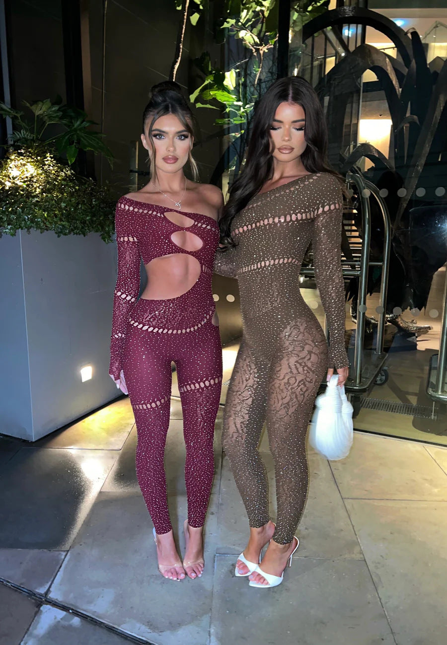 Sexy Sparkling Rhinestone Jumpsuit