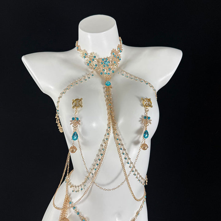 Sexy Sapphire Body Chain