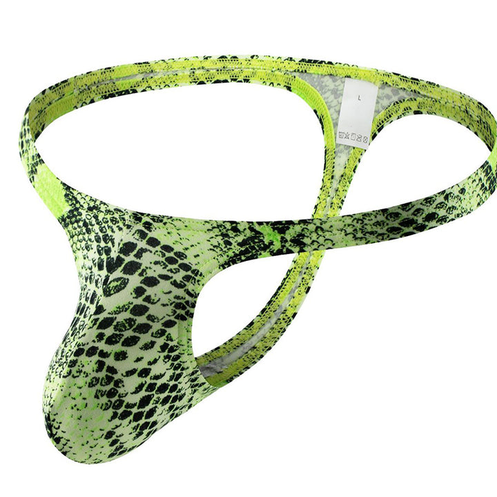 Best-selling men’s leopard-print thong (thin-strap style)