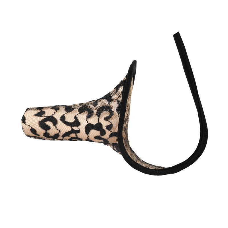 Men’s leopard-print “elephant trunk” style underwear
