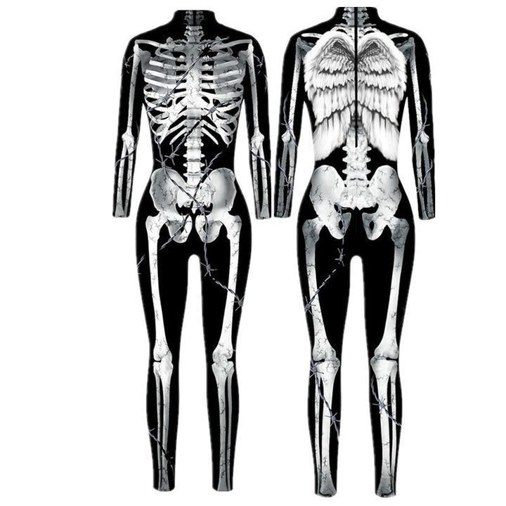 New Halloween skull colorful 3D digital printing leggings