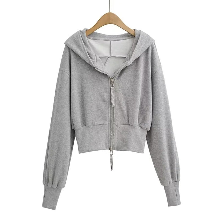 New Stylish Double-Zipper Hooded Sweatshirt (Spring/Autumn Style)