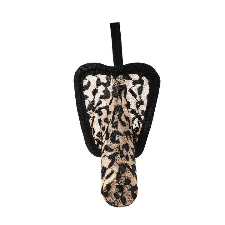 Men’s leopard-print “elephant trunk” style underwear