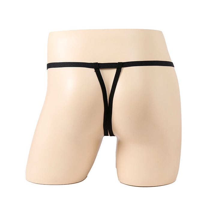 Men’s stretch briefs with cutout lace trim