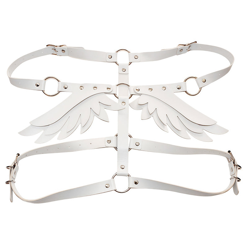 Eco-friendly PU leather Angel Wings harness