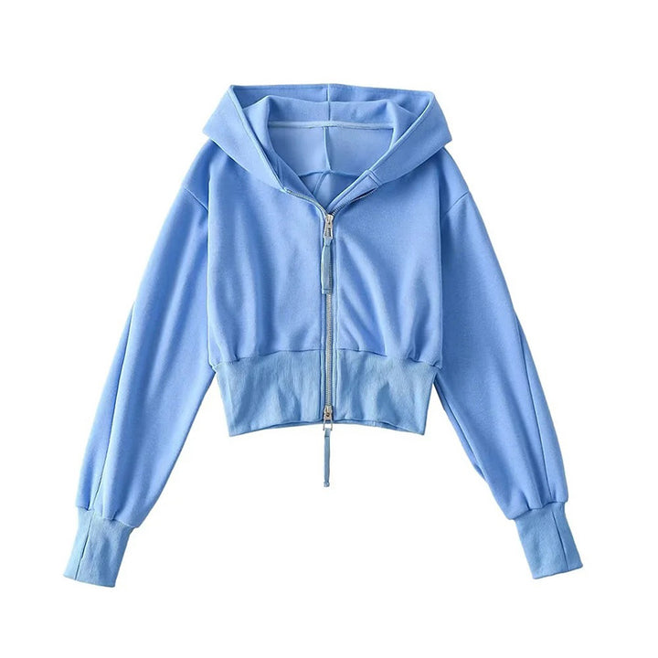New Stylish Double-Zipper Hooded Sweatshirt (Spring/Autumn Style)