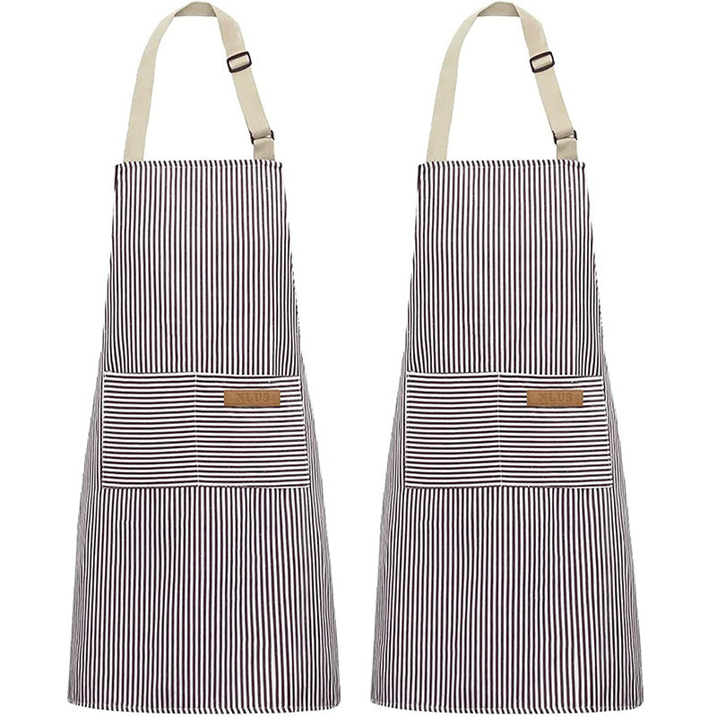 Striped backless mystery apron