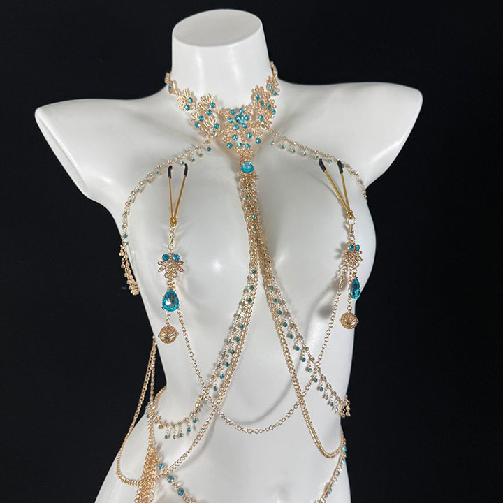Sexy Sapphire Body Chain