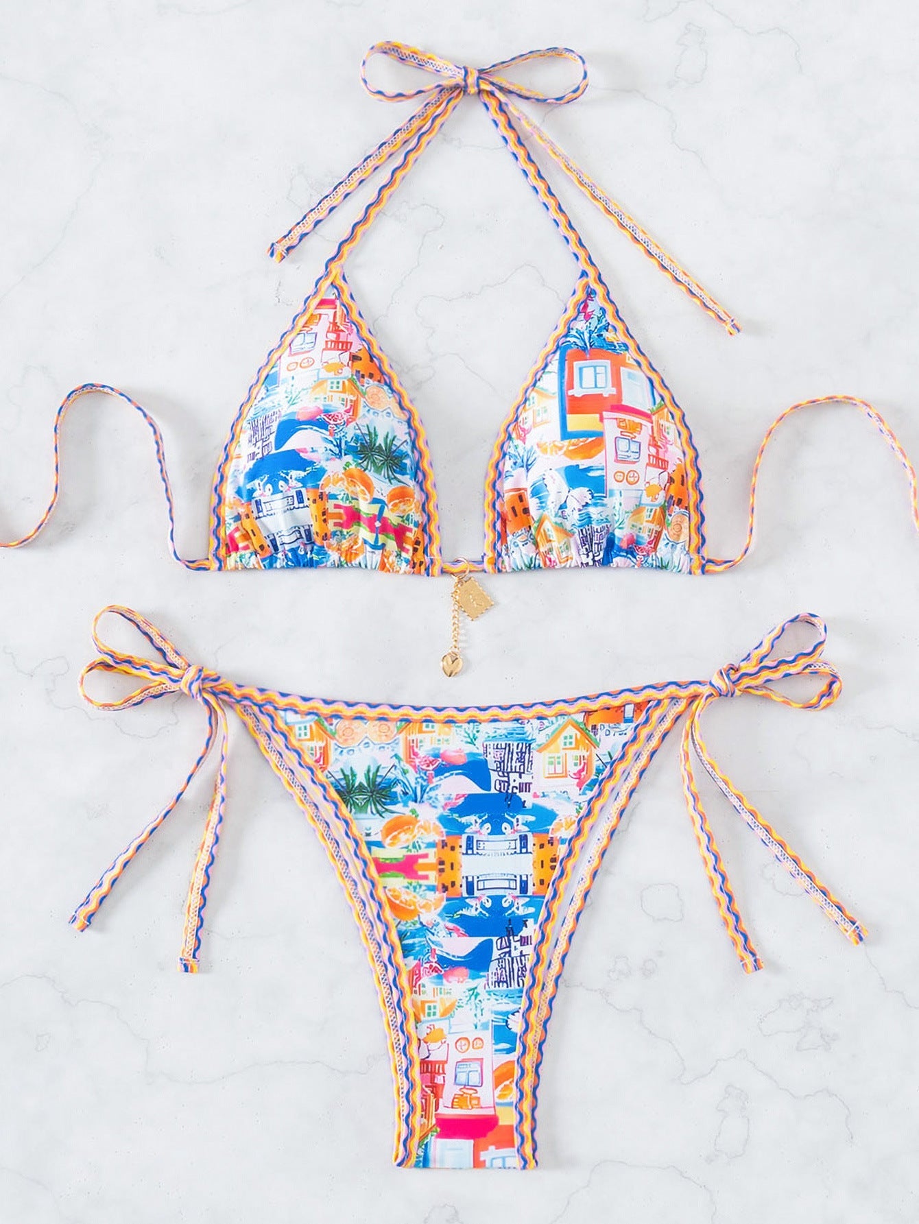 New Printed Sexy Bikini Two-Piece Swimsuit