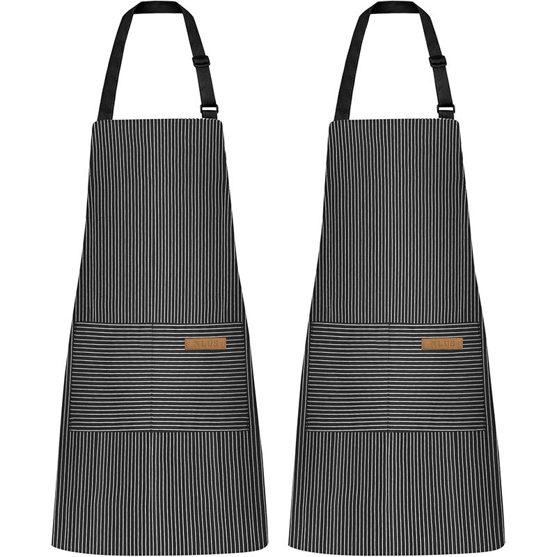 Striped backless mystery apron