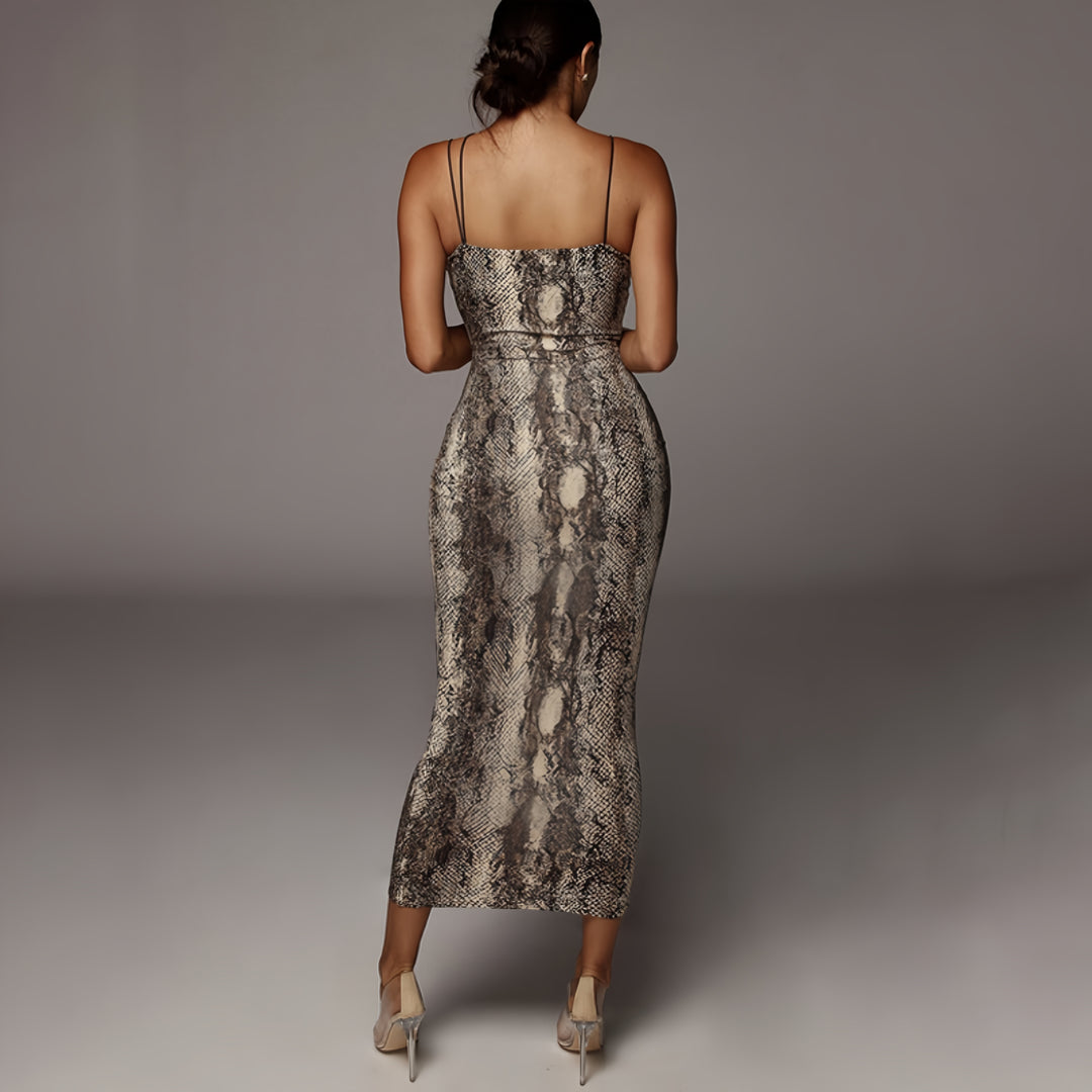 Popular backless long slip dress