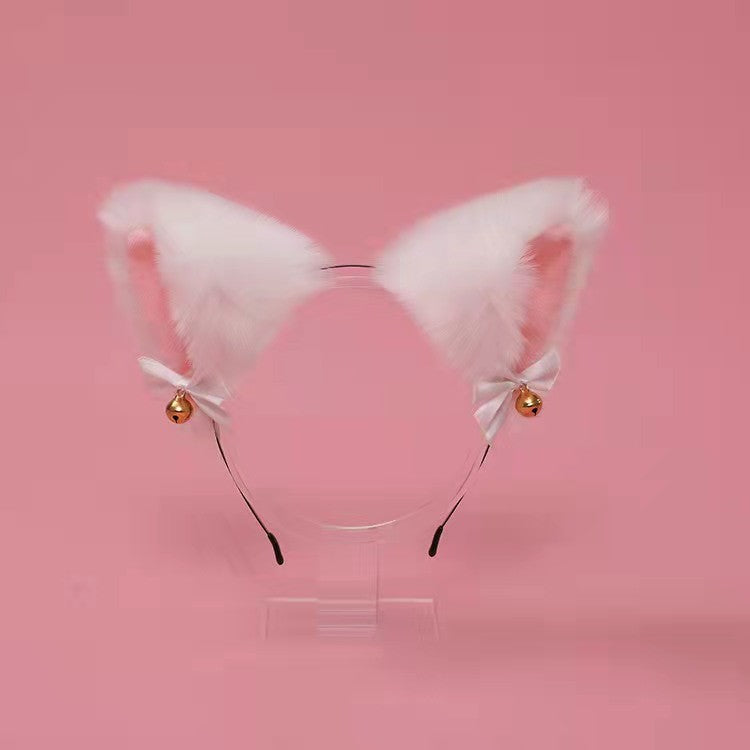 Cat ear headband bell collar headdress