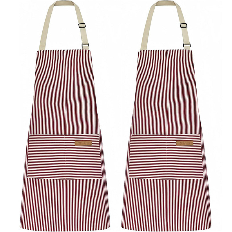 Striped backless mystery apron