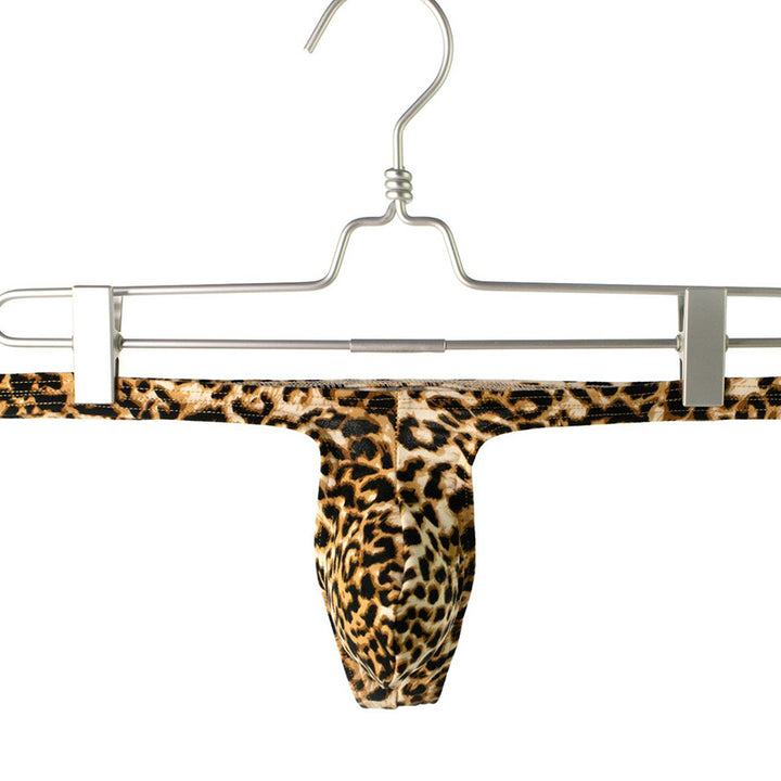 Best-selling men’s leopard-print thong (thin-strap style)