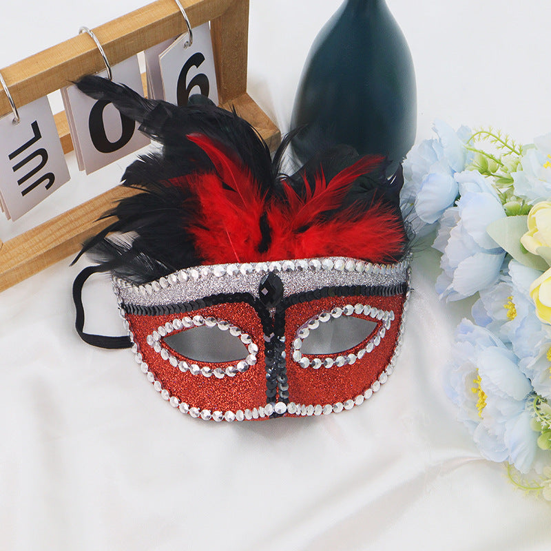 Halloween Goddess Half Face Mask