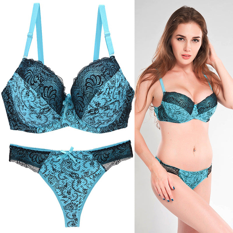 Sexy plus size bra set