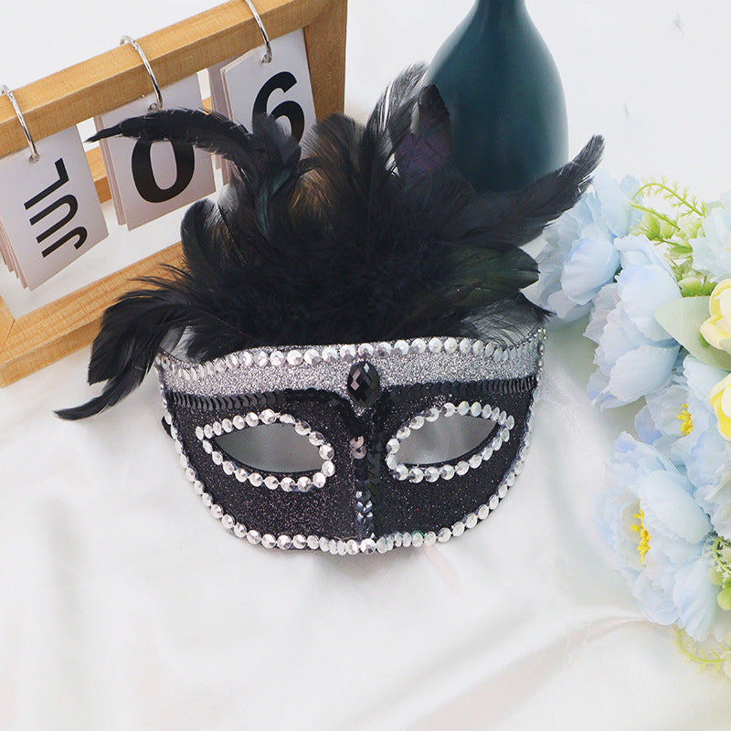 Halloween Goddess Half Face Mask