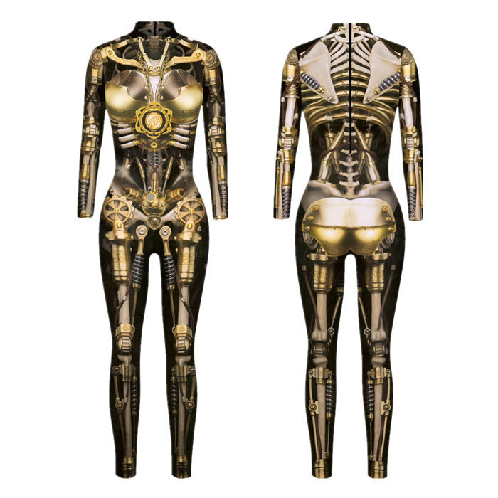 New Halloween skull colorful 3D digital printing leggings