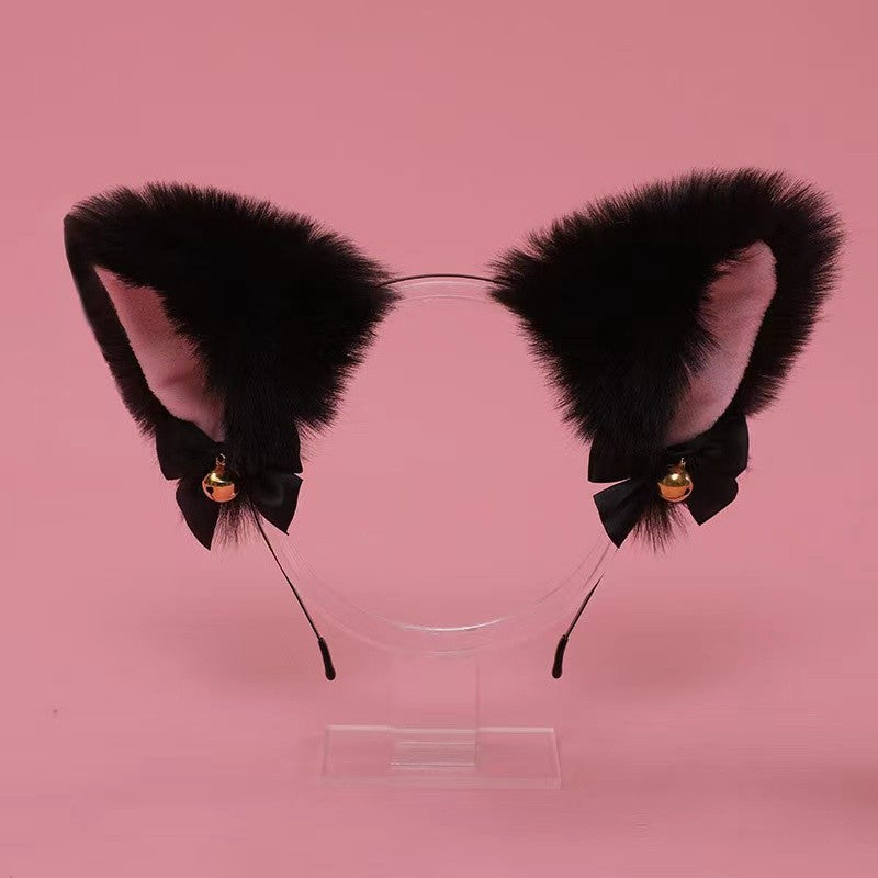 Cat ear headband bell collar headdress