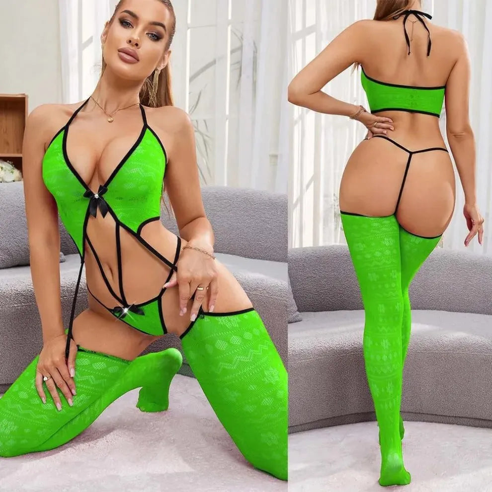 Sexy high-waisted bodysuit