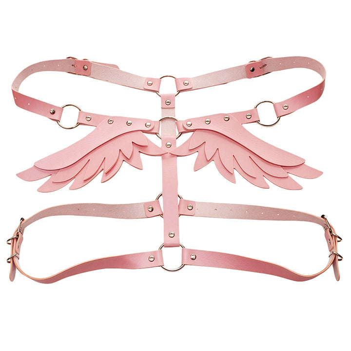 Eco-friendly PU leather Angel Wings harness