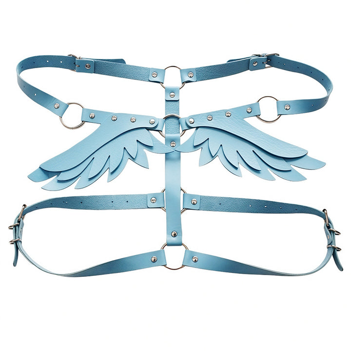 Eco-friendly PU leather Angel Wings harness
