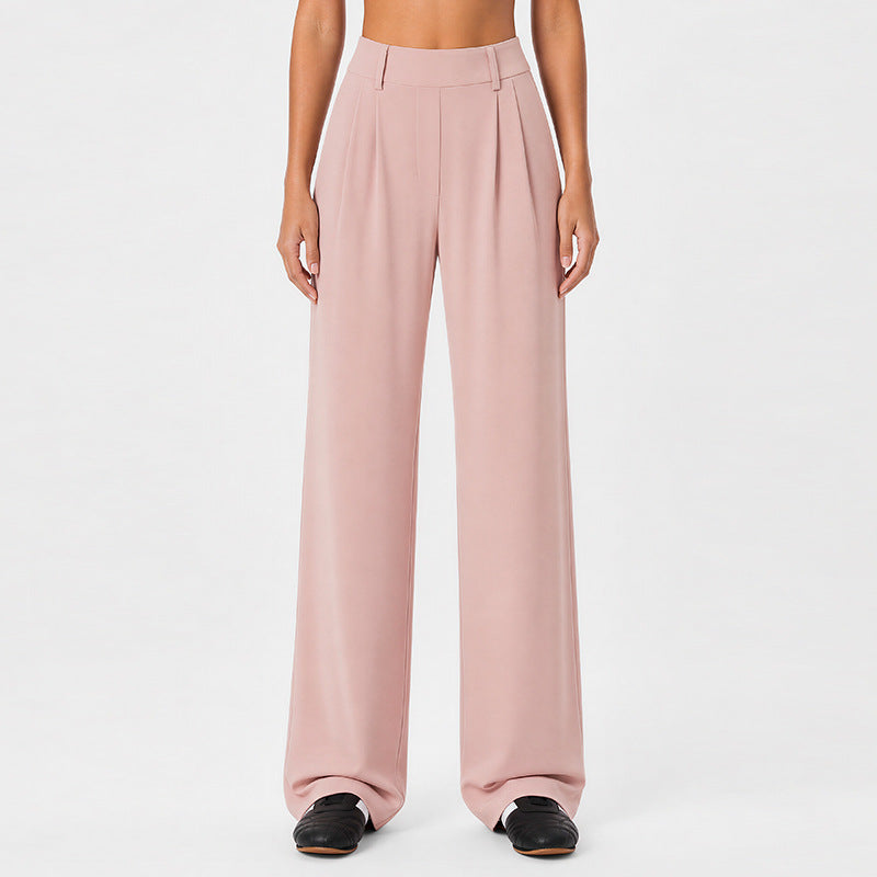 New Loose-Fit High-Waisted Straight-Leg Trousers for Autumn