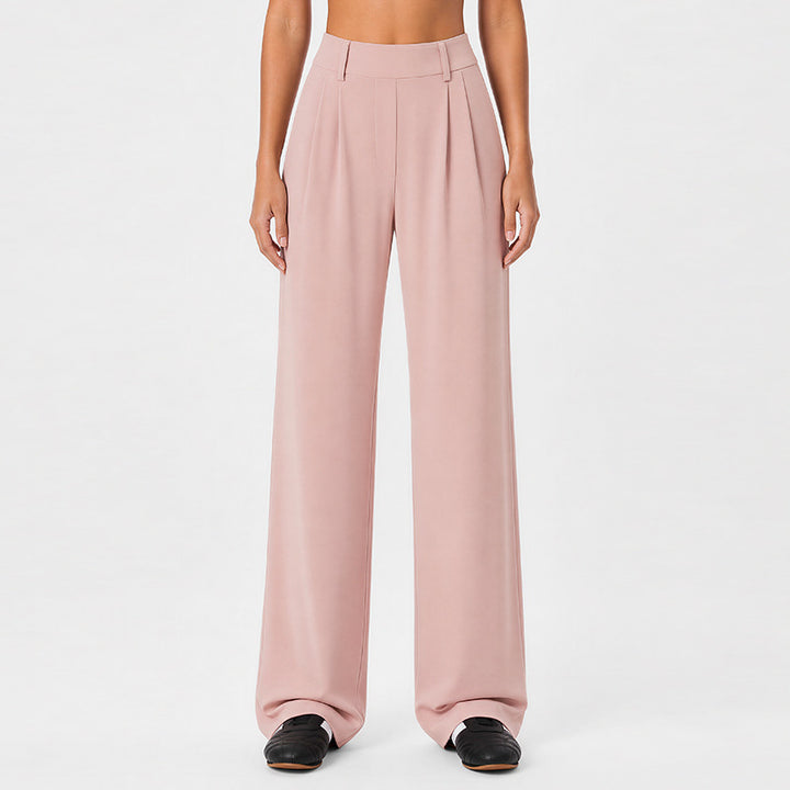 New Loose-Fit High-Waisted Straight-Leg Trousers for Autumn