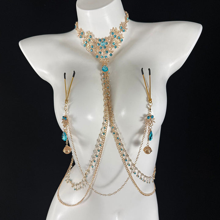 Sexy Sapphire Body Chain