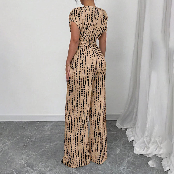 Women’s Asymmetric-Neck Off-Shoulder Cinched-Waist Jumpsuit