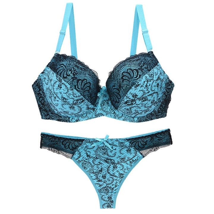 Sexy plus size bra set