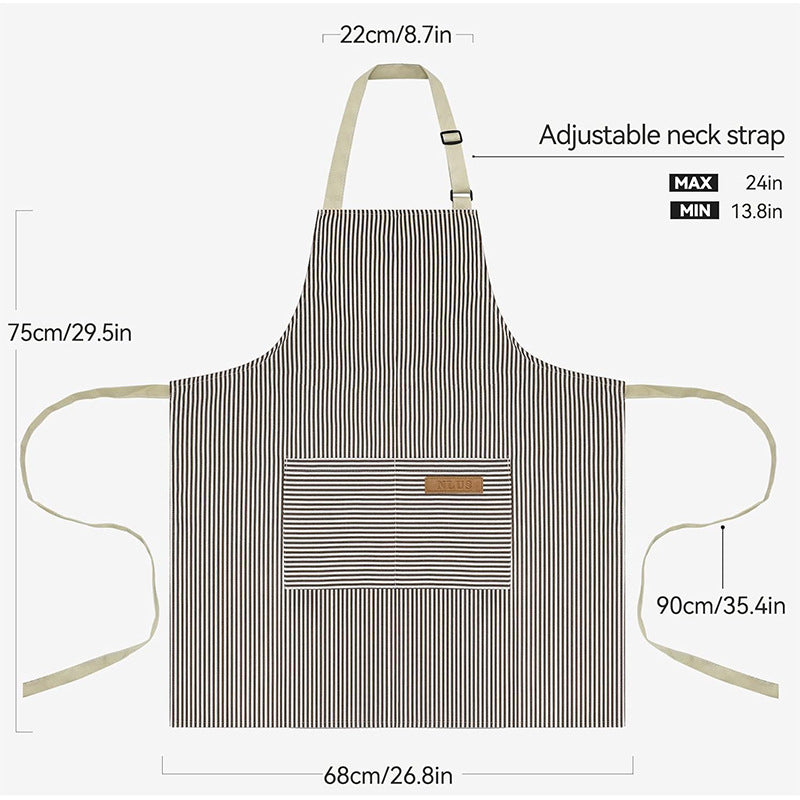 Striped backless mystery apron
