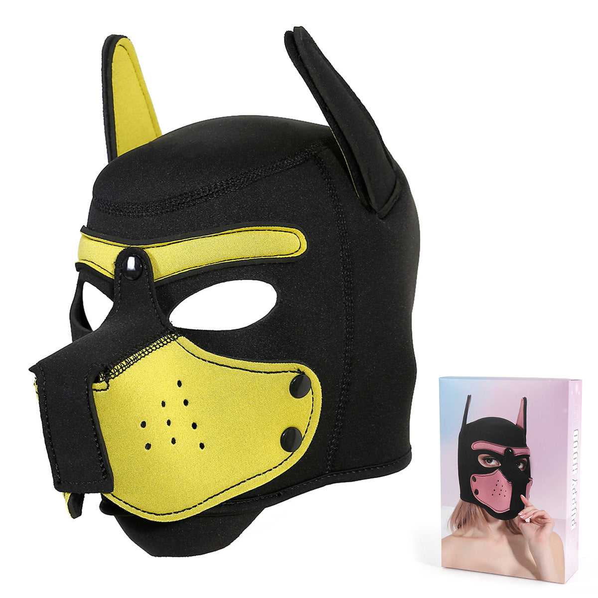 Sexy men and women training masks