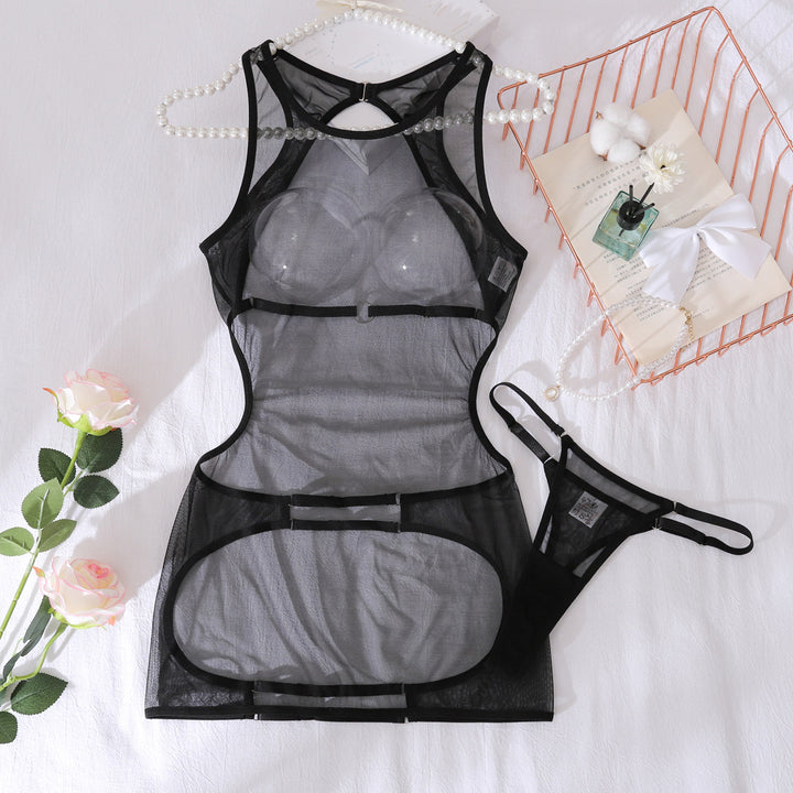 Hot-selling sexy two-piece floral embroidered set