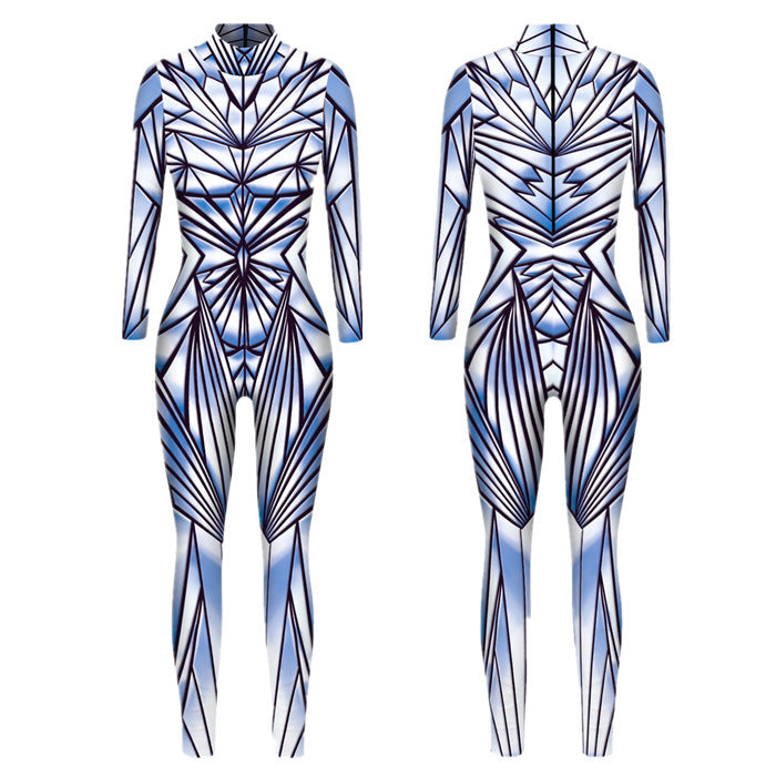 New Halloween skull colorful 3D digital printing leggings